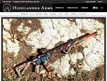 Tablet Screenshot of highlanderarms.com